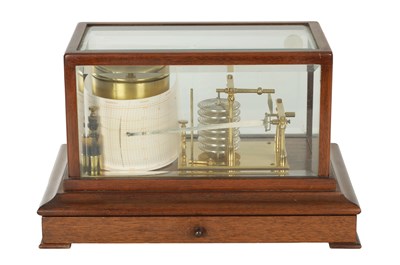 Lot 1276 - A 19TH CENTURY MAHOGANY EIGHT-DAY BAROGRAPH