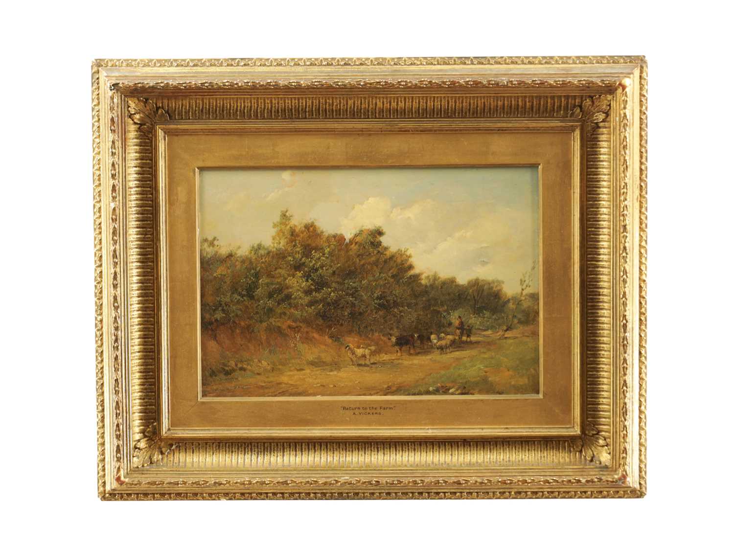 Lot 717 - ALFRED VICKERS (BRITISH 1786 - 1868) A LATE 18TH/ EARLY 19TH CENTURY OIL ON BOARD