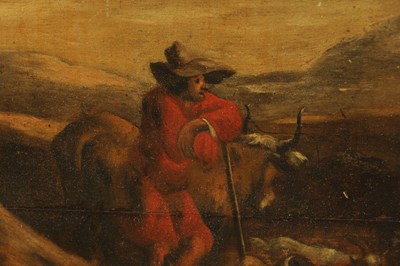 Lot 744 - A LATE 18TH/ EARLY 19TH CENTURY OIL ON BOARD
