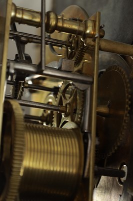 Lot 1271 - THOMAS OGDEN, HALIFAX. AN 18TH CENTURY FIGURED MAHOGANY LONGCASE CLOCK