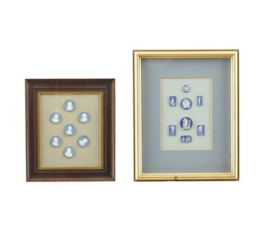 Lot 1035 - A COLLECTION OF 18TH CENTURY WEDGEWOOD JASPERWARE PLAQUES