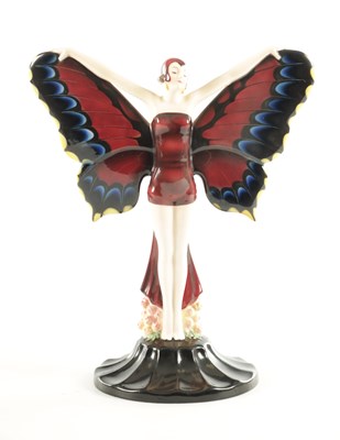 Lot 62 - JOSEF LORENZL (1892 - 1950) AN ART DECO GOLDSCHEIDER PORCELAIN FIGURE