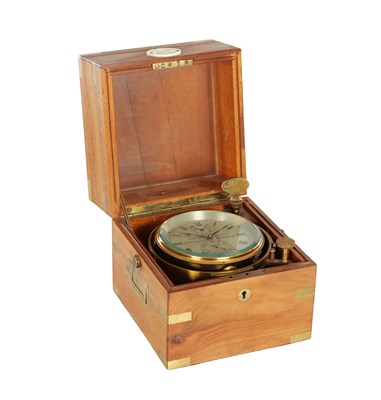 Lot 1434 - T.S. CUTHBERT, GLASGOW. A LATE 19TH CENTURY MARINE CHRONOMETER