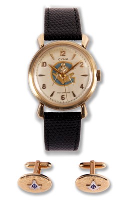 Lot 179 - A gentleman's CYMA WRISTWATCH with silvered...