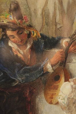 Lot 711 - THOMAS UWINS R.A. R.W.S (1782 - 1857) A 19TH CENTURY WATERCOLOUR