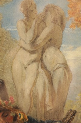 Lot 711 - THOMAS UWINS R.A. R.W.S (1782 - 1857) A 19TH CENTURY WATERCOLOUR