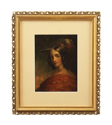 Lot 680 - ATT. JAMES INSKIP (BRITISH 1790 - 1868) A 19TH CENTURY OIL ON PANEL PORTRAIT