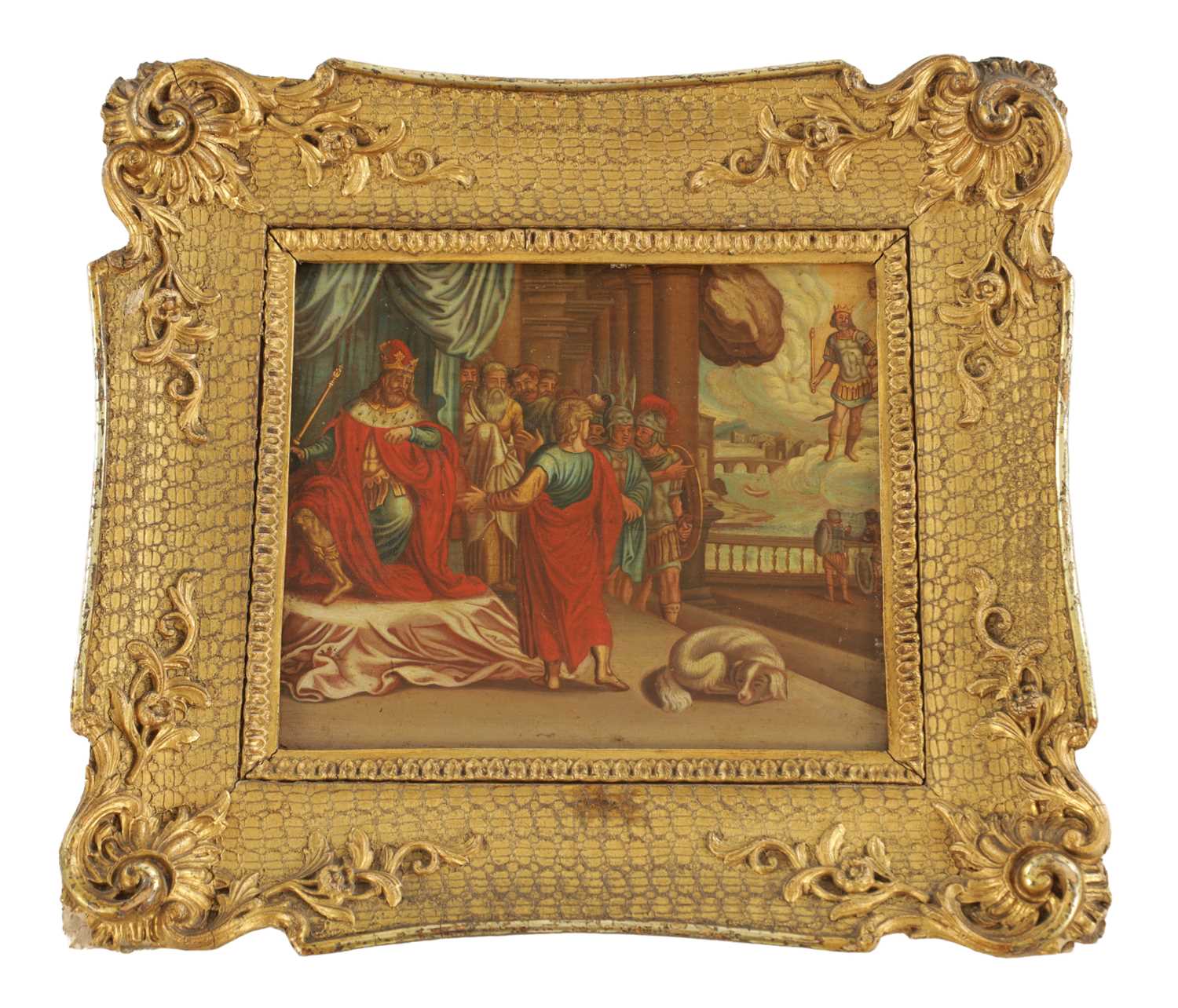 Lot 676 - A GERMAN SCHOOL OIL ON BOARD AFTER HANS HOLBEIN THE ELDER