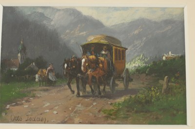 Lot 634 - OTTO KARL HEINRICH FRITZ FEDDER (GERMAN 1873 - 1918) A 19TH CENTURY OIL ON BOARD