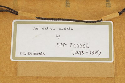 Lot 634 - OTTO KARL HEINRICH FRITZ FEDDER (GERMAN 1873 - 1918) A 19TH CENTURY OIL ON BOARD