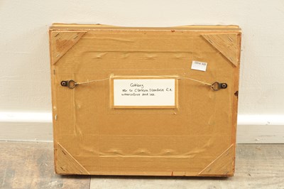 Lot 706 - ATT. CLARKSON FREDERICK STANFIELD (BRITISH 1793 - 1867) A 19TH CENTURY WATERCOLOUR WITH ANOTHER ATT. WATERCOLOUR