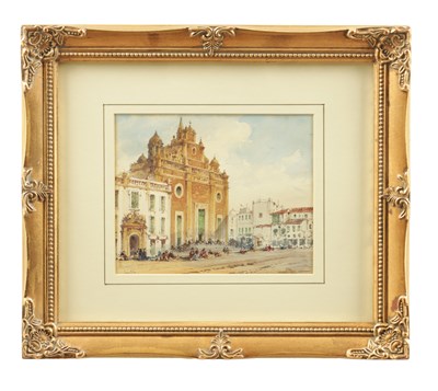 Lot 760 - ATT. GABRIEL CARELLI (ITALIAN 1821 - 1900) A 19TH CENTURY WATERCOLOUR