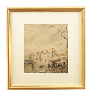 Lot 762 - ATT. HENDRIK WILLEM SCHWEICKHARDT(GERMAN 1747-1797) AN 18TH CENTURY WATERCOLOUR