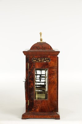 Lot 1328 - FROMANTEEL, AN EARLY 18TH CENTURY AND LATER BURR WALNUT EIGHT-DAY SINGLE FUSEE QUARTER REPEATING TABLE CLOCK