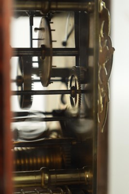 Lot 1328 - FROMANTEEL, AN EARLY 18TH CENTURY AND LATER BURR WALNUT EIGHT-DAY SINGLE FUSEE QUARTER REPEATING TABLE CLOCK