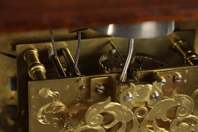Lot 1328 - FROMANTEEL, AN EARLY 18TH CENTURY AND LATER BURR WALNUT EIGHT-DAY SINGLE FUSEE QUARTER REPEATING TABLE CLOCK