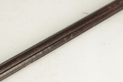Lot 842 - A MID 19TH CENTURY SWEDISH SILVER HANDLED WALKING STICK