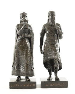 Lot 537 - A PAIR OF 19TH CENTURY BRONZE FIGURES