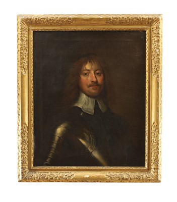 Lot 635 - A 17TH / 18TH CENTURY OIL ON CANVAS HALF LENGTH PORTRAIT OF JAMES GRAHAM 1ST MARQUESS OF MONTROSE