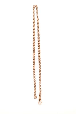 Lot 330 - A 9CT ROSE GOLD CHAIN