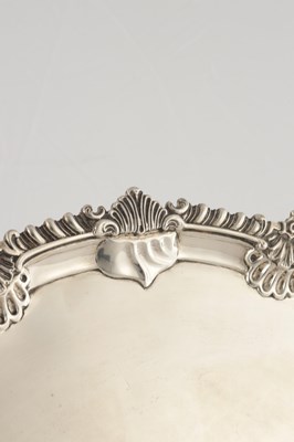 Lot 83 - A LATE 19TH CENTURY LARGE SILVER SALVER