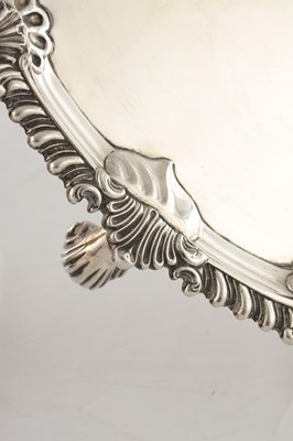 Lot 83 - A LATE 19TH CENTURY LARGE SILVER SALVER