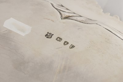 Lot 83 - A LATE 19TH CENTURY LARGE SILVER SALVER