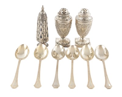 Lot 202 - A COLLECTION OF SILVER ITEMS