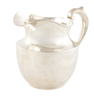 Lot 128 - A SILVER WATER PITCHER