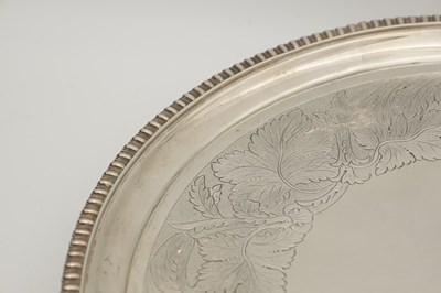 Lot 98 - AN EARLY 19TH CENTURY SILVER SALVER