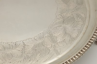 Lot 98 - AN EARLY 19TH CENTURY SILVER SALVER