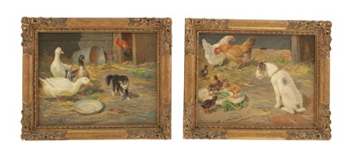 Lot 716 - CLAUDE CARDON (BRITISH, 1892-1915) A PAIR OF OILS ON BOARD
