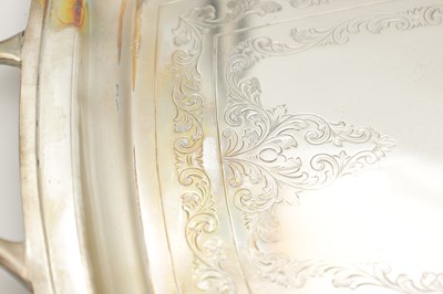 Lot 169 - A MID 20TH CENTURY SILVER TRAY