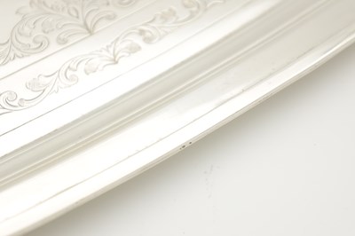 Lot 169 - A MID 20TH CENTURY SILVER TRAY
