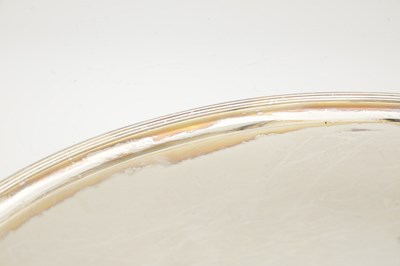 Lot 136 - A LATE 18TH CENTURY SILVER OVAL TRAY