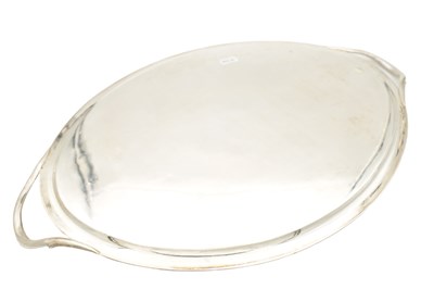 Lot 136 - A LATE 18TH CENTURY SILVER OVAL TRAY