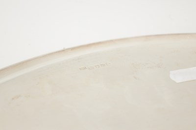 Lot 136 - A LATE 18TH CENTURY SILVER OVAL TRAY