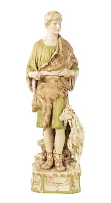 Lot 20 - A LARGE 2OTH CENTURY ROYAL DUX PORCELAIN FIGURE