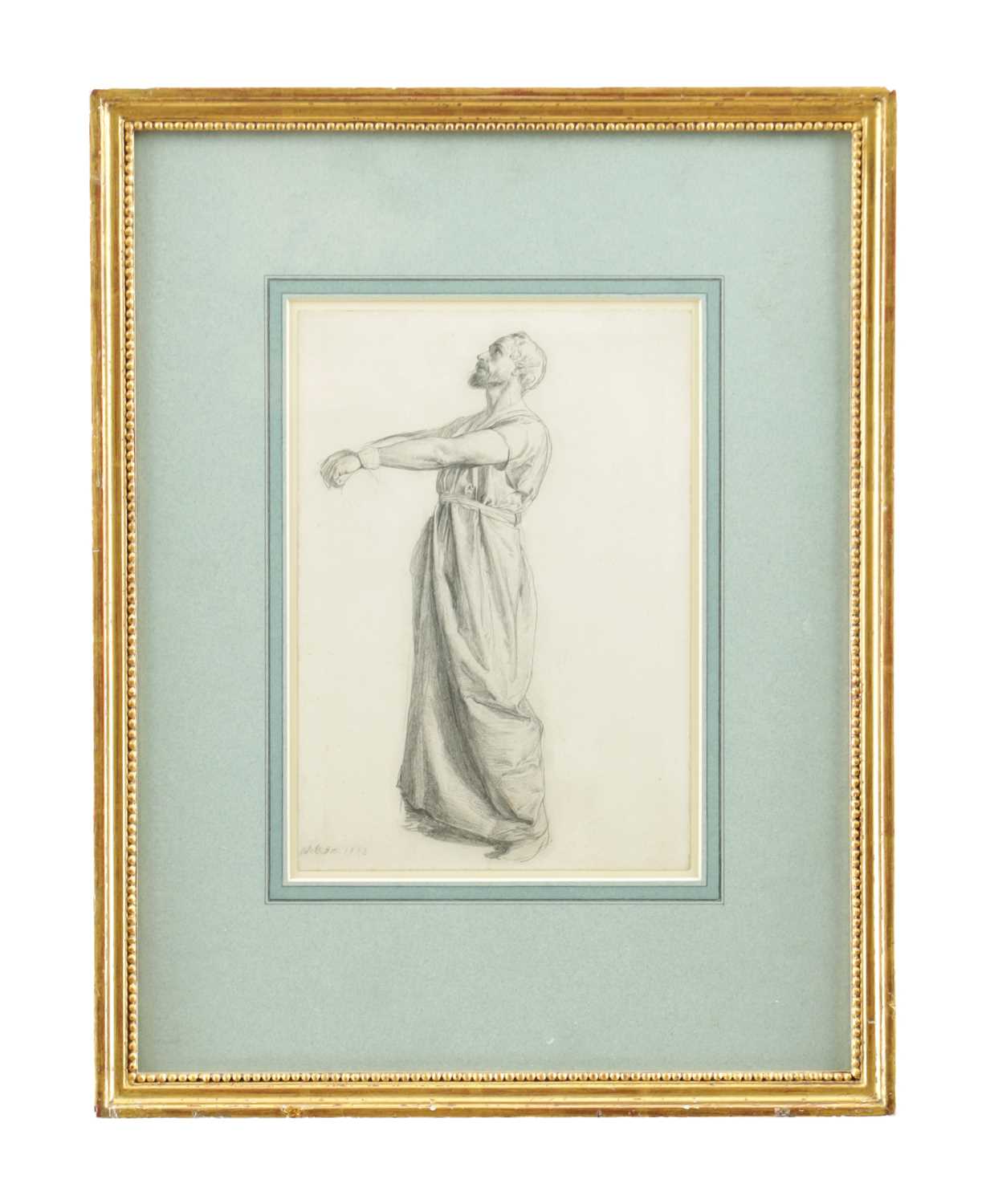 Lot 651 - JAMES DAWSON WATSON (1832-1892) A 19TH CENTURY PENCIL SKETCH