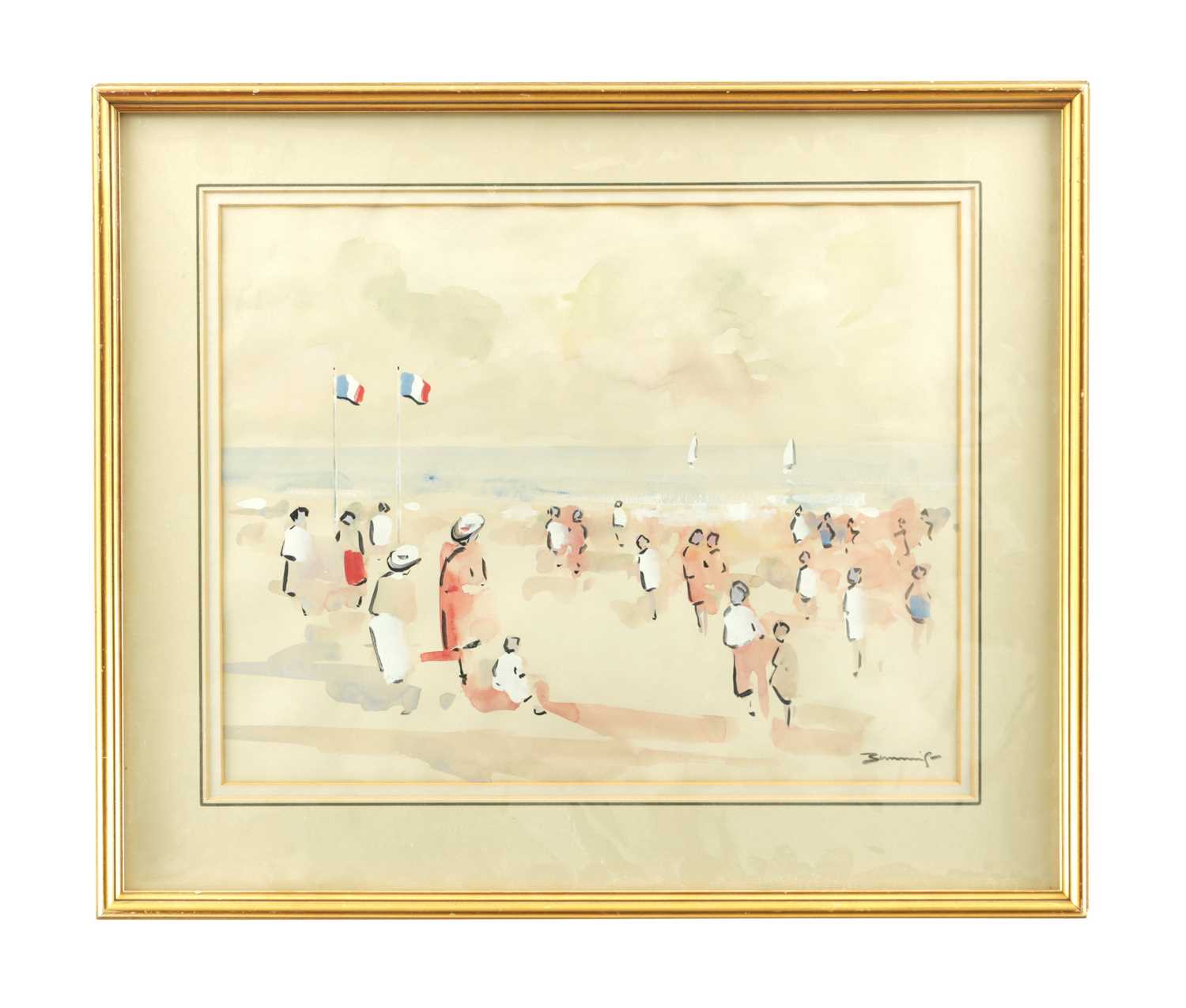 Lot 731 - WALTER JOHN BEAUVAIS (BRITISH 1942-1992) A 20TH CENTURY WATERCOLOUR