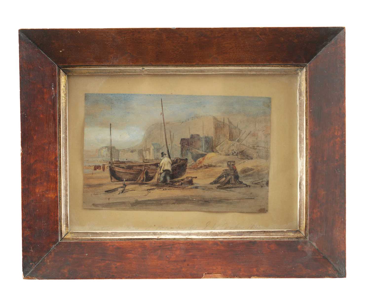 Lot 681 - EDWARD WILLIAM COOKE (BRITISH 1811 - 1880) AN EARLY 19TH CENTURY WATERCOLOUR