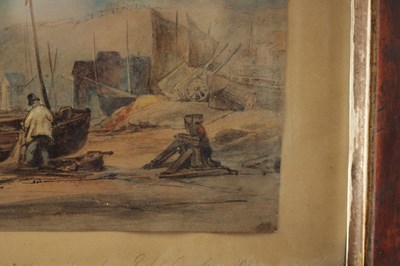 Lot 681 - EDWARD WILLIAM COOKE (BRITISH 1811 - 1880) AN EARLY 19TH CENTURY WATERCOLOUR
