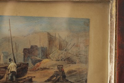 Lot 681 - EDWARD WILLIAM COOKE (BRITISH 1811 - 1880) AN EARLY 19TH CENTURY WATERCOLOUR