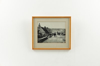 Lot 727 - A 19TH/20TH CENTURY LITHOGRAPH OF CONISTON WATER WITH A FRANK MEADOW SUTCLIFFE (1853 - 1941) PHOTOGRAPH