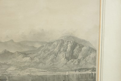 Lot 727 - A 19TH/20TH CENTURY LITHOGRAPH OF CONISTON WATER WITH A FRANK MEADOW SUTCLIFFE (1853 - 1941) PHOTOGRAPH