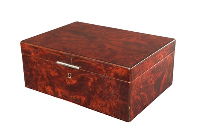 Lot 766 - A 20TH CENTURY BURR WALNUT DUNHILL HUMIDOR