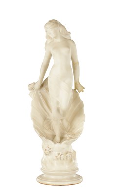 Lot 1003 - A 19TH CENTURY MARBLE FIGURE OF A LADY