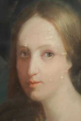 Lot 661 - AN INTERESTING 19TH CENTURY PASTEL DOUBLE PORTRAIT POSSIBLY OF QUEEN VICTORIA AND SARAH FORBES BONETTA