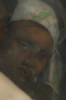 Lot 661 - AN INTERESTING 19TH CENTURY PASTEL DOUBLE PORTRAIT POSSIBLY OF QUEEN VICTORIA AND SARAH FORBES BONETTA