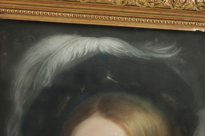Lot 661 - AN INTERESTING 19TH CENTURY PASTEL DOUBLE PORTRAIT POSSIBLY OF QUEEN VICTORIA AND SARAH FORBES BONETTA